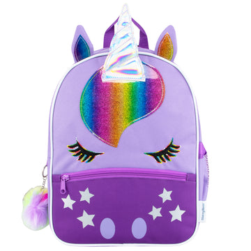 Unicorn Backpack With Pom-Pom Keyring