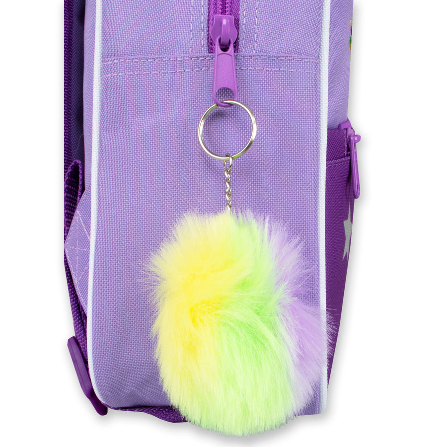 Unicorn Backpack With Pom-Pom Keyring