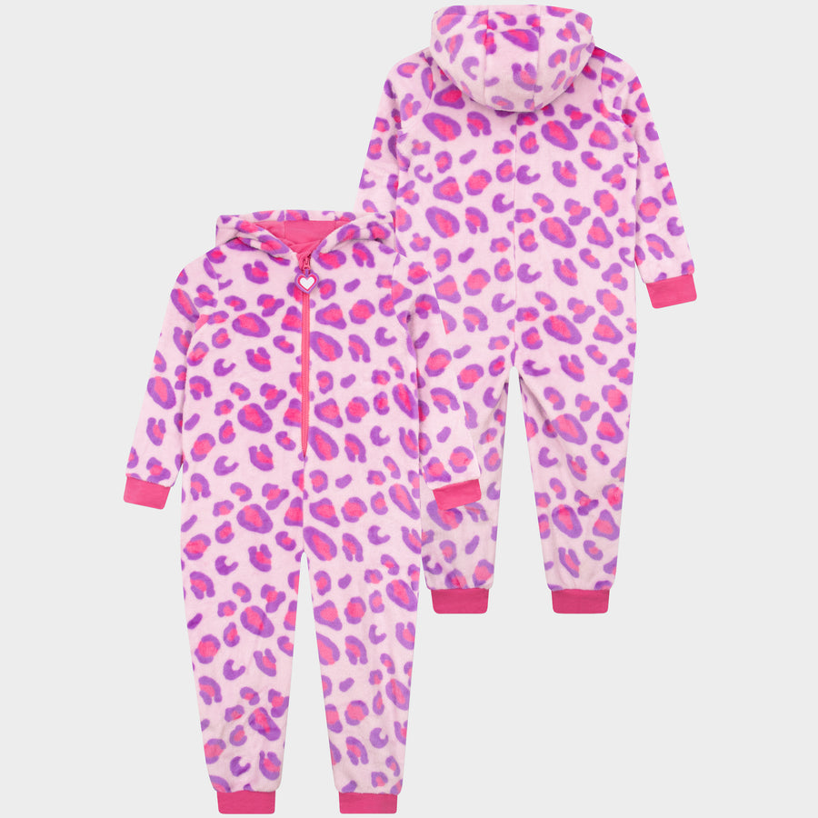 Girls Leopard Print Onesie