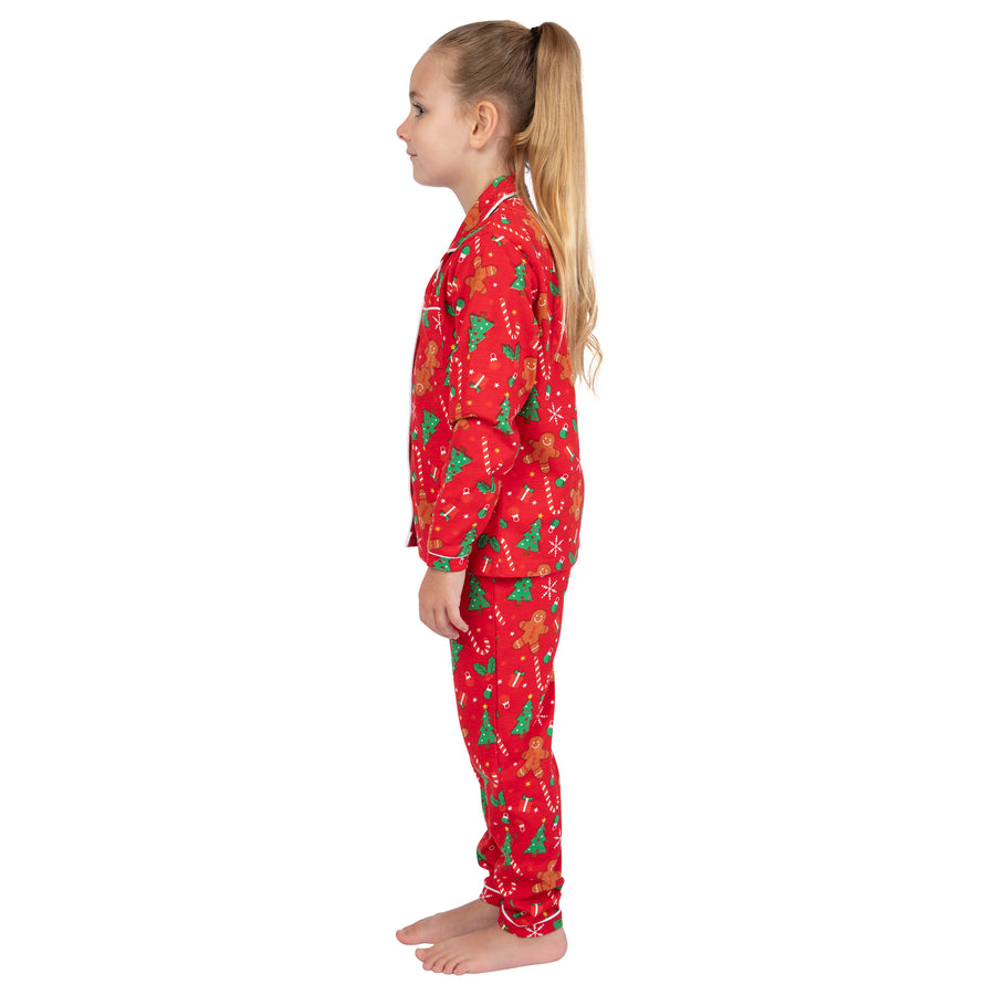 Girls Gingerbread Christmas Pyjamas