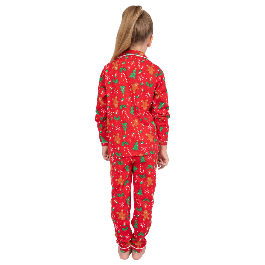 Girls Gingerbread Christmas Pyjamas