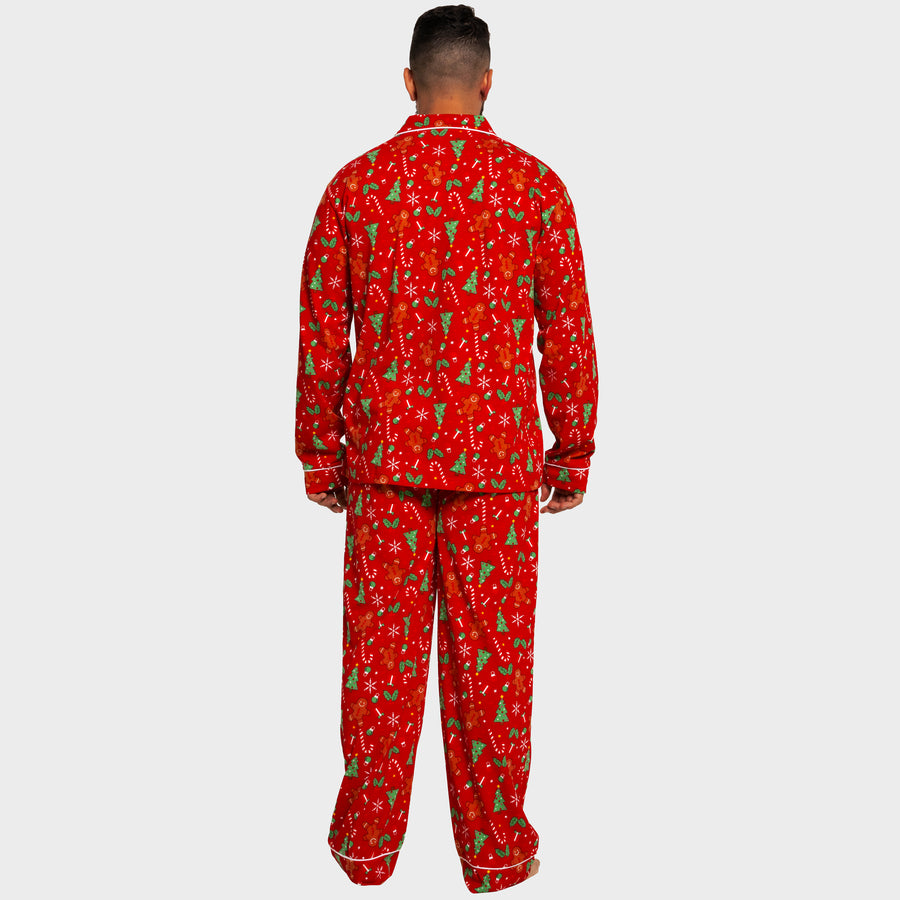 Mens Gingerbread Christmas Pyjamas