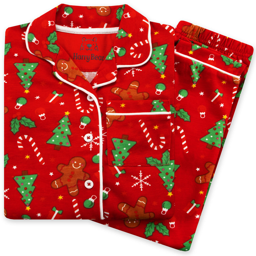 Womens Gingerbread Christmas Pyjamas