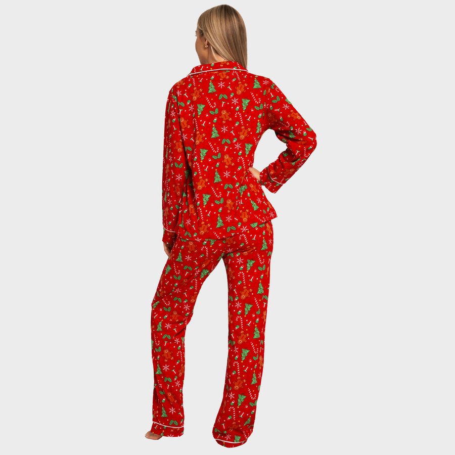 Womens Gingerbread Christmas Pyjamas