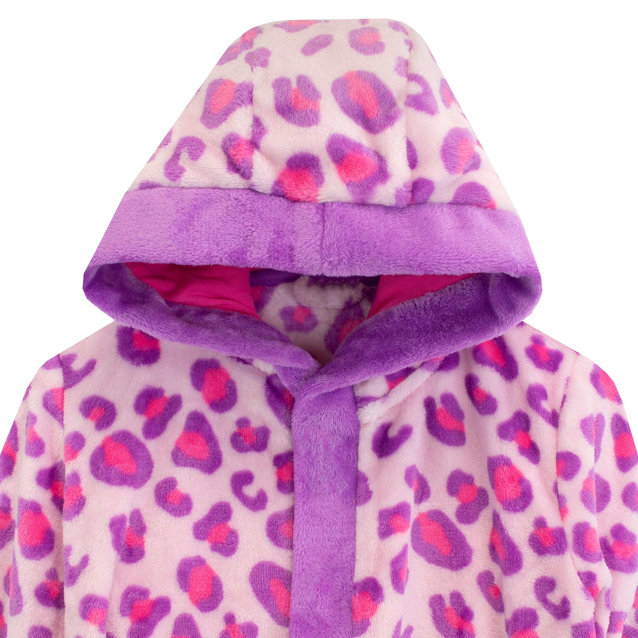 Childrens leopard print dressing gown sale