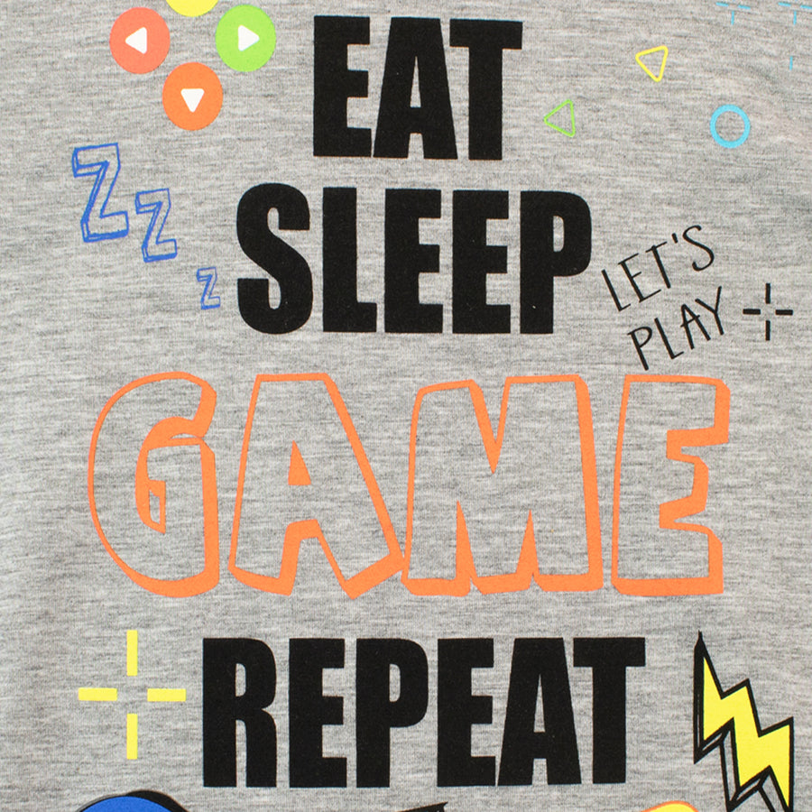 Eat Sleep Game Repeat Short Pyjamas